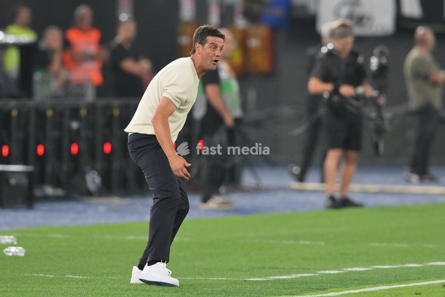 Cristian Chivu head coach of Inter during the match of Serie A Enilive Football Match between Roma vs Inter at the Olimpico Stadium on 19 September 2026 in Rome, Lazio, Italy. Roma vs Inter 2-2