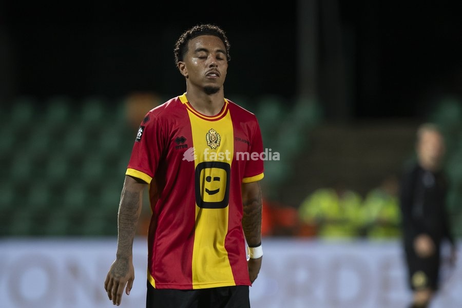 Mechelen's Myron Van Brederode after a soccer match between Lommel SK and KV Mechelen, Saturday 19 September 2026 in Lommel, on day 7 of the 2026-2027 'Jupiler Pro League' first division of the Belgian championship