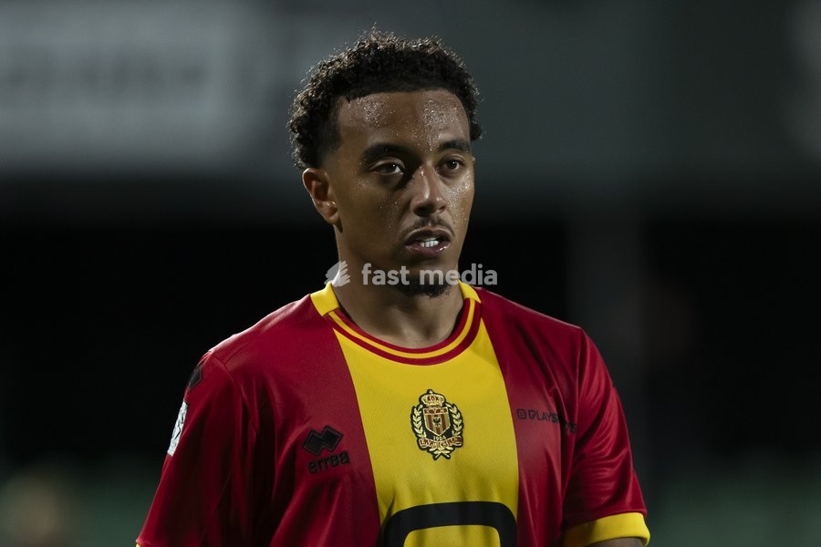 Mechelen's Myron Van Brederode after a soccer match between Lommel SK and KV Mechelen, Saturday 19 September 2026 in Lommel, on day 7 of the 2026-2027 'Jupiler Pro League' first division of the Belgian championship