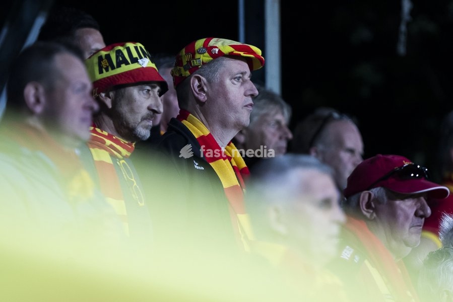 Mechelen's supporters pictured during a soccer match between Lommel SK and KV Mechelen, Saturday 19 September 2026 in Lommel, on day 7 of the 2026-2027 'Jupiler Pro League' first division of the Belgian championship