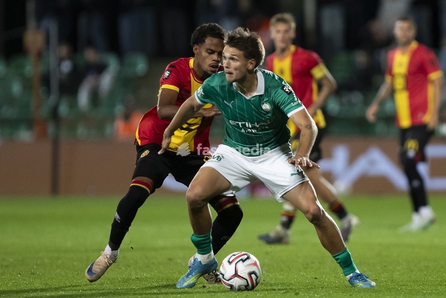 Lommel's Juho Talvitie pictured during a soccer match between Lommel SK and KV Mechelen, Saturday 19 September 2026 in Lommel, on day 7 of the 2026-2027 'Jupiler Pro League' first division of the Belgian championship
