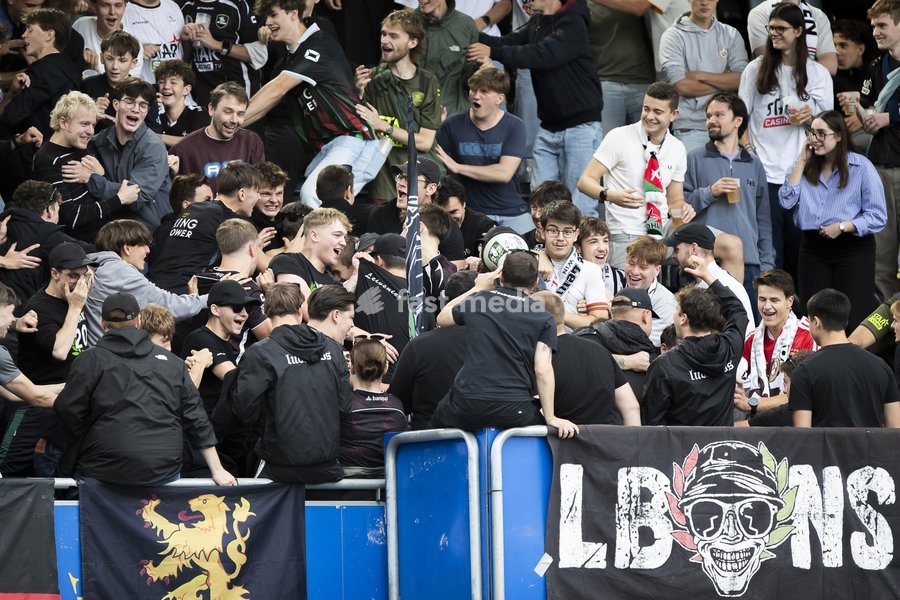 OHL supporters during a soccer match between Oud-Heverlee Leuven and RAAL La Louviere, Saturday 19 September 2026 in Leuven, on day 7 of the 2026-2027 'Jupiler Pro League' first division of the Belgian championship