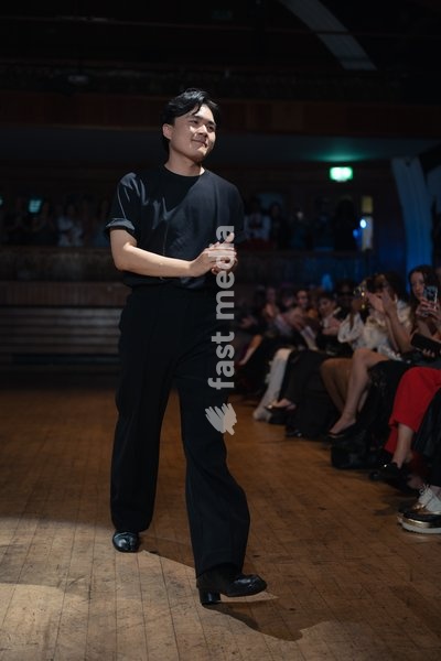 A model walks the runway at the Yuhan Ao Spring Summer 2027 show during London Fashion Week, London, UK, 19 September 2026