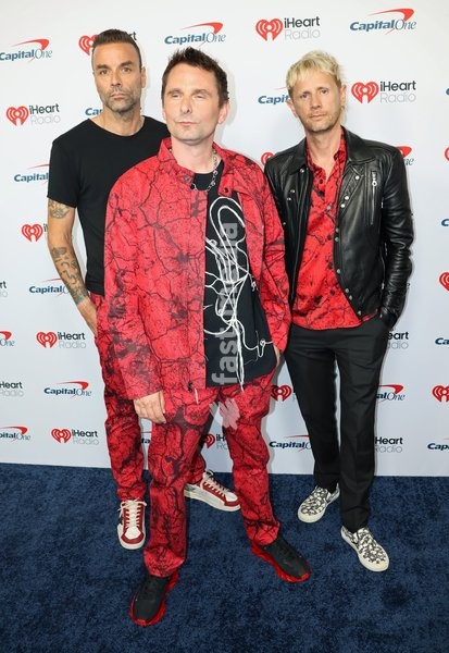 Matt Bellamy, Chris Wolstenholme, and Dominic Howard of Muse at the 2026 iHeartRadio Music Festival held at T-Mobile Arena in Las Vegas, USA on September 19, 2026