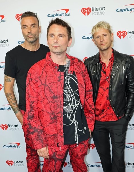 Matt Bellamy, Chris Wolstenholme, and Dominic Howard of Muse at the 2026 iHeartRadio Music Festival held at T-Mobile Arena in Las Vegas, USA on September 19, 2026
