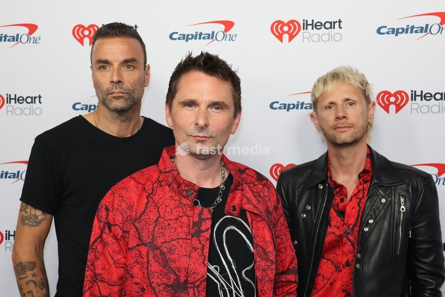 Matt Bellamy, Chris Wolstenholme, and Dominic Howard of Muse at the 2026 iHeartRadio Music Festival held at T-Mobile Arena in Las Vegas, USA on September 19, 2026