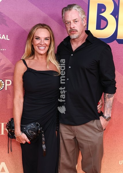 UNIVERSAL CITY, LOS ANGELES, CALIFORNIA, USA - SEPTEMBER 19: Heather Gay and Tripp arrive at the Charlize Theron Africa Outreach Project (CTAOP) Block Party 2026 held at the Universal Studios Backlot on September 19, 2026 in Universal City, Los Angeles, California, United States