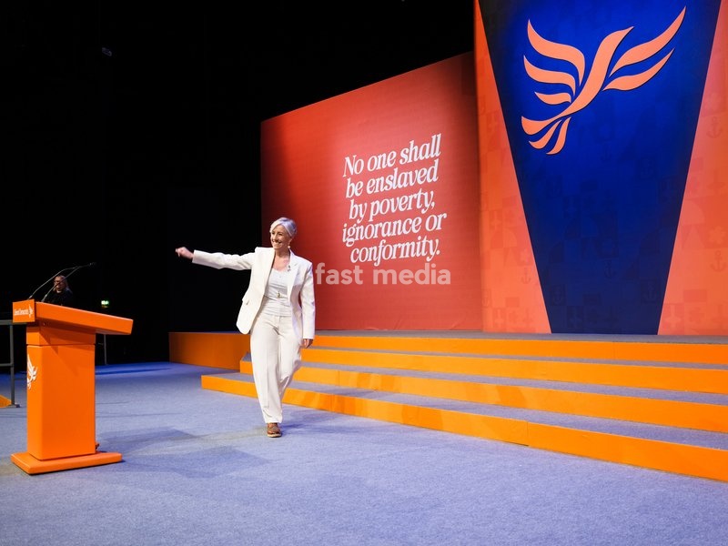 Daisy Cooper, Deputy Leader Of The Liberal Democrats And Mp For St Albans addresses the Liberal Democrat Autumn Conference 2026 on Sunday 20 September 2026 at Brighton Centre, Brighton
