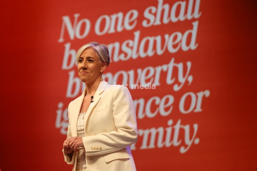 Liberal Democrat Treasury Spokesperson Daisy Cooper MP delivers her keynote speech at the Liberal Democrat Autumn Conference, Brighton, UK, on 20 September 2026. Cooper unveiled a 30-page plan titled Get Britain Growing Again, warning that economic growth is being held back by a computer says no…