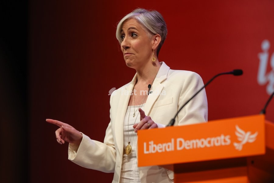Liberal Democrat Treasury Spokesperson Daisy Cooper MP delivers her keynote speech at the Liberal Democrat Autumn Conference, Brighton, UK, on 20 September 2026. Cooper unveiled a 30-page plan titled Get Britain Growing Again, warning that economic growth is being held back by a computer says no…