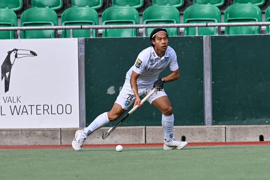 Braxgata's Leon Van Steerteghem pictured during a hockey game between Waterloo Ducks and Braxgata, Sunday 20 September 2026 in Waterloo, on day 1 of the Belgian first division hockey championship