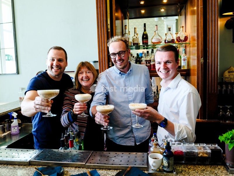 Joshua Reynolds, Trade Spokesperson makes cocktails during the Liberal Democrat Autumn Conference 2026 on Sunday 20 September 2026 at Brighton Grand Hotel, Brighton. Josh Reynolds served cocktails with Brighton Cocktail Festival