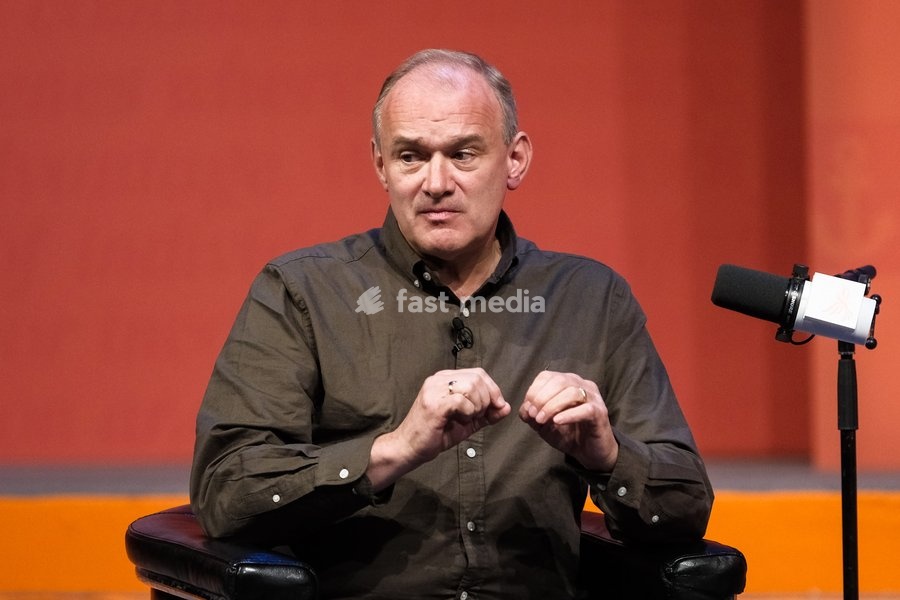 Sir Ed Davey, Current Liberal Democrat Leader, Mp For Kingston And Surbiton on stage for a q & a session Liberal Democrat Autumn Conference 2026 on Sunday 20 September 2026 at Brighton Centre, Brighton. The Q&A session with Sir Ed Davey at the Lib Dem Autumn Conference 2026 in Brighton , moderated…