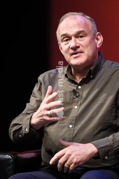 Sir Ed Davey, Current Liberal Democrat Leader, Mp For Kingston And Surbiton on stage for a q & a session Liberal Democrat Autumn Conference 2026 on Sunday 20 September 2026 at Brighton Centre, Brighton. The Q&A session with Sir Ed Davey at the Lib Dem Autumn Conference 2026 in Brighton , moderated…