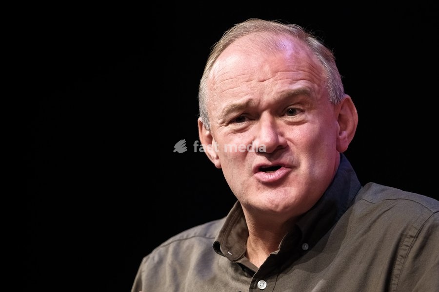 Sir Ed Davey, Current Liberal Democrat Leader, Mp For Kingston And Surbiton on stage for a q & a session Liberal Democrat Autumn Conference 2026 on Sunday 20 September 2026 at Brighton Centre, Brighton. The Q&A session with Sir Ed Davey at the Lib Dem Autumn Conference 2026 in Brighton , moderated…