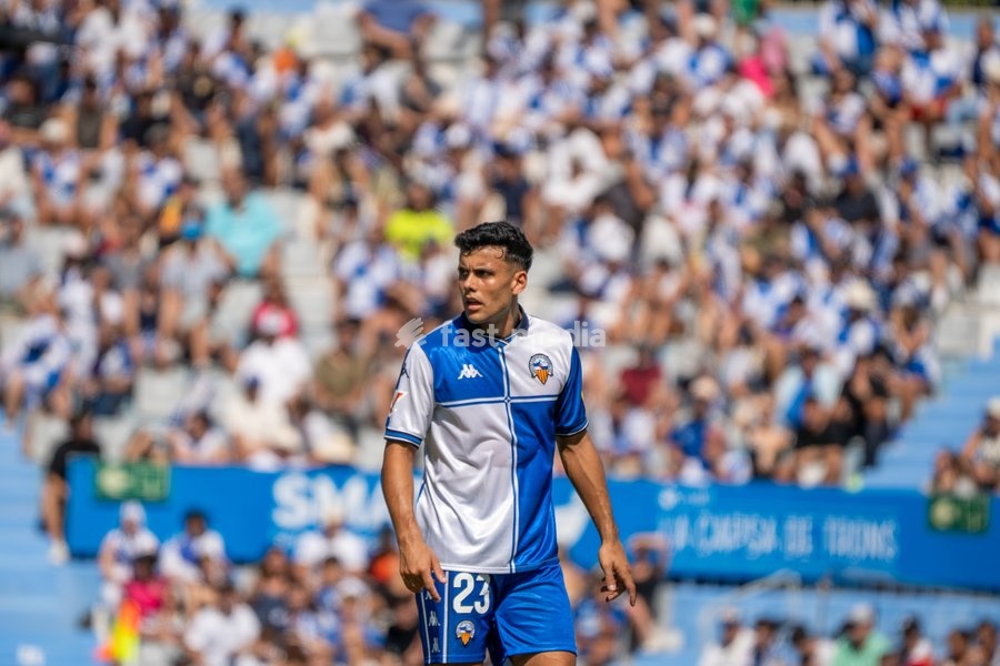 Joel Priego Of CE Sabadell during La liga Hypermotion match between Real Oviedo At Nova Creu Alta, Sabadell, September 20