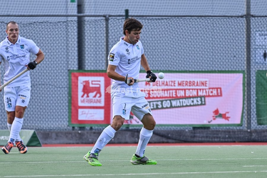 Braxgata's Thibeaut Stockbroekx pictured during a hockey game between Waterloo Ducks and Braxgata, Sunday 20 September 2026 in Waterloo, on day 1 of the Belgian first division hockey championship