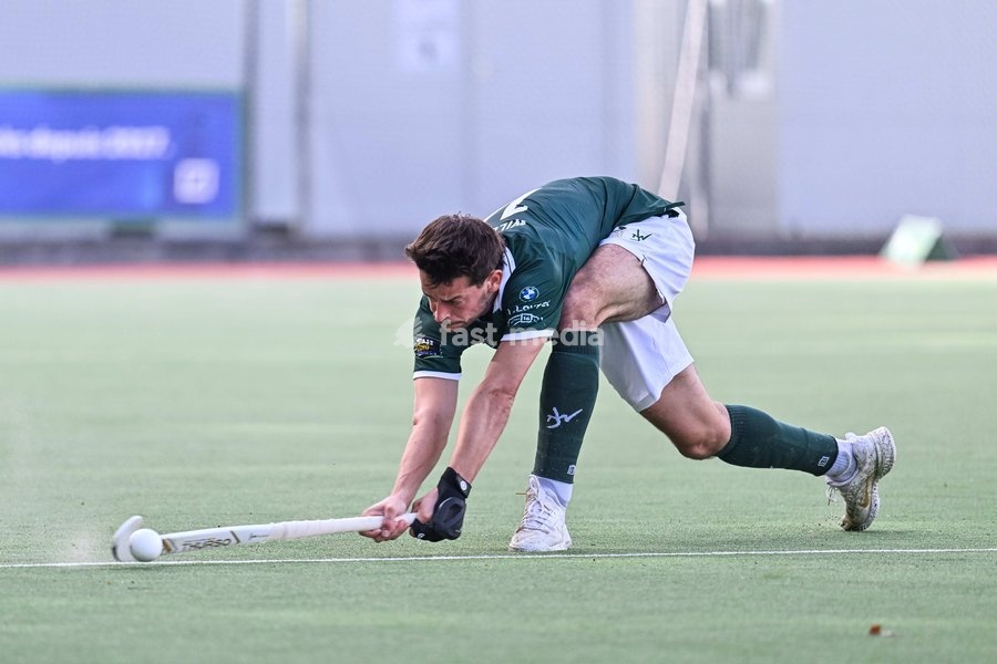 WatDuck's Tommy Willems pictured during a hockey game between Waterloo Ducks and Braxgata, Sunday 20 September 2026 in Waterloo, on day 1 of the Belgian first division hockey championship