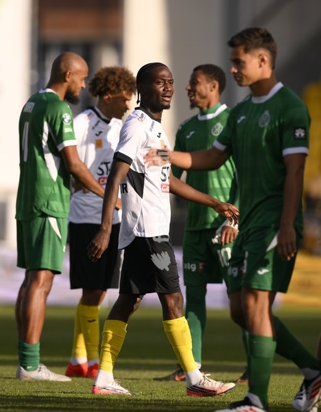 Lokeren's Modeste Duku Mbenga pictured during a soccer match between KSC Lokeren and Royal Excelsior Virton, Sunday 20 September 2026 in Lokeren, on day 6 of the 2026-2027 'Challenger Pro League' 1B second division of the Belgian championship
