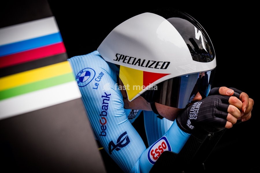 Belgium's Lotte Kopecky pictured in action during the women's elite individual time trial race (39,2km) at the cycling UCI Road World Championship, in Montreal, Canada, Sunday 20 September 2026