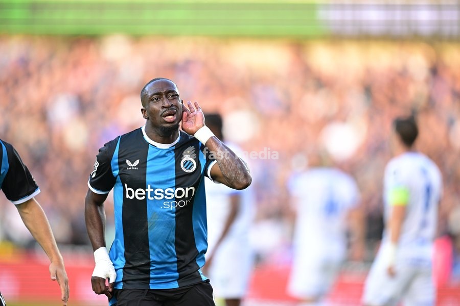 Club's Carlos Forbs celebrates after scoring during a soccer match between Club Brugge KV and KRC Genk, Sunday 20 September 2026 in Brugge, on day 7 of the 2026-2027 'Jupiler Pro League' first division of the Belgian championship
