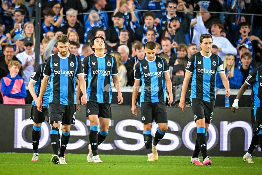Club's players celebrates after scoring during a soccer match between Club Brugge KV and KRC Genk, Sunday 20 September 2026 in Brugge, on day 7 of the 2026-2027 'Jupiler Pro League' first division of the Belgian championship