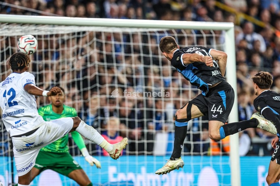 Club's Brandon Mechele scores a goal during a soccer match between Club Brugge KV and KRC Genk, Sunday 20 September 2026 in Brugge, on day 7 of the 2026-2027 'Jupiler Pro League' first division of the Belgian championship