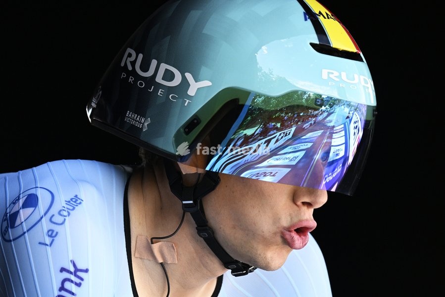 Belgium's Alec Segaert pictured at the start of the men's elite individual time trial race (39,2km) at the cycling UCI Road World Championship, in Montreal, Canada, Sunday 20 September 2026