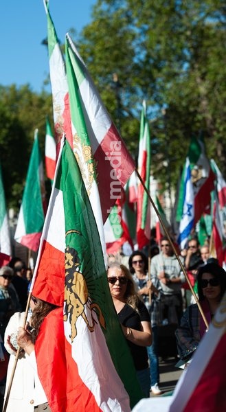 Iranian Diaspora Anti Regime Demonstration