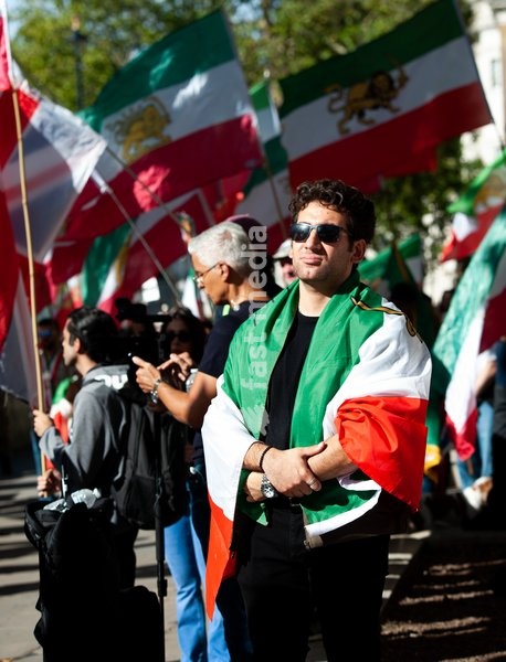 Iranian Diaspora Anti Regime Demonstration