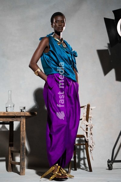 A model walks the runway at the Rory William Docherty Catwalk Show 2026 on September 20, 2026 in London, England
