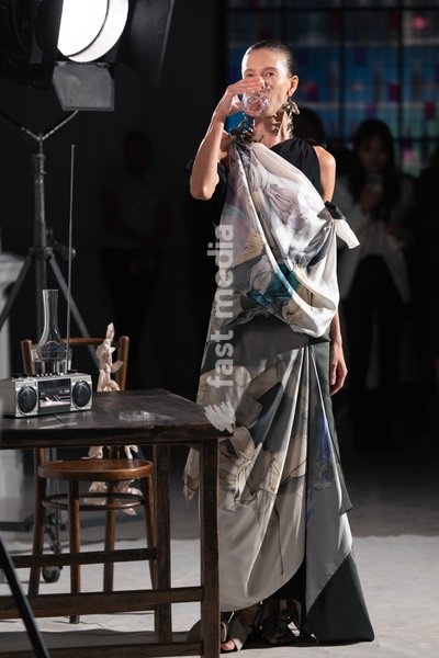 A model walks the runway at the Rory William Docherty Catwalk Show 2026 on September 20, 2026 in London, England