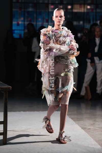 A model walks the runway at the Rory William Docherty Catwalk Show 2026 on September 20, 2026 in London, England
