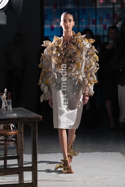 A model walks the runway at the Rory William Docherty Catwalk Show 2026 on September 20, 2026 in London, England