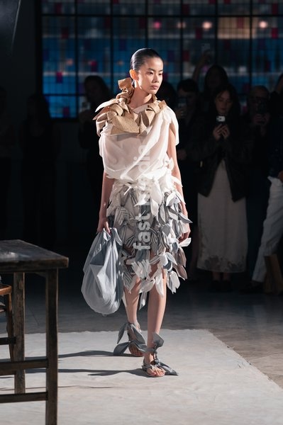 A model walks the runway at the Rory William Docherty Catwalk Show 2026 on September 20, 2026 in London, England