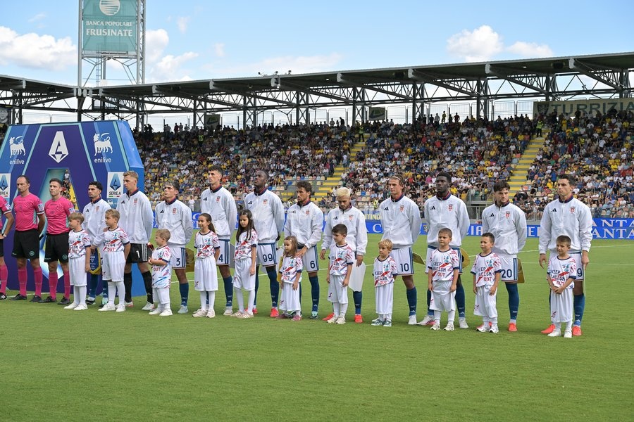 The starting line up of Como during the match of Serie A Enilive Football Match between Frosinone vs Como at the Benito Stirpe Stadium on 20 September 2026 in Frosinone, Lazio. Frosinone vs Como 2-0