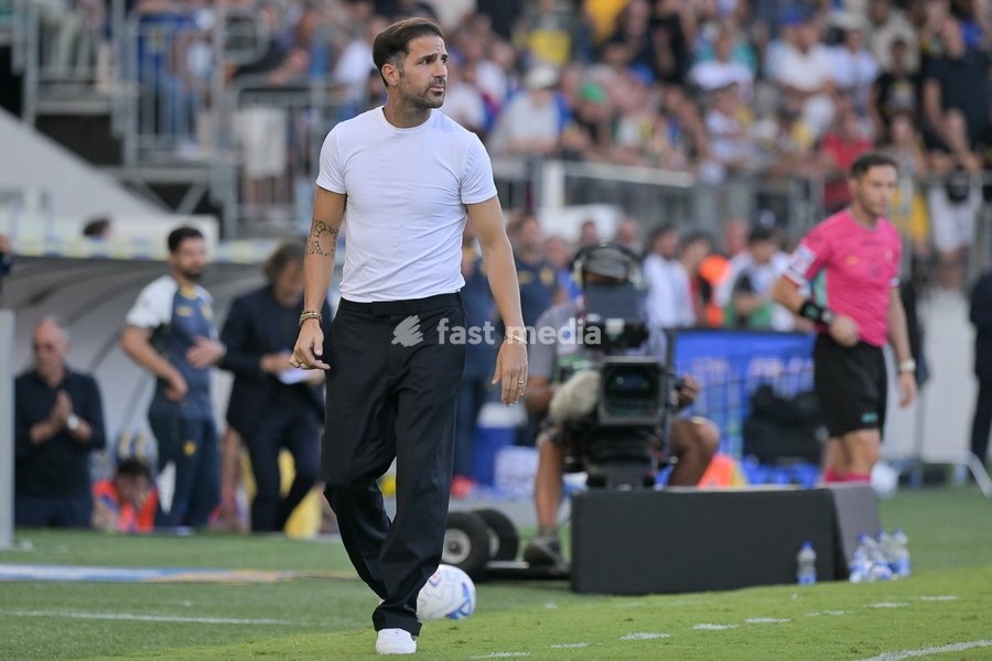 Cesc Fabregas head coach of Como during the match of Serie A Enilive Football Match between Frosinone vs Como at the Benito Stirpe Stadium on 20 September 2026 in Frosinone, Lazio. Frosinone vs Como 2-0
