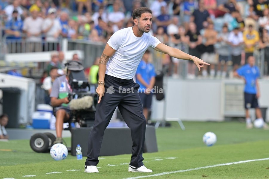 Cesc Fabregas head coach of Como during the match of Serie A Enilive Football Match between Frosinone vs Como at the Benito Stirpe Stadium on 20 September 2026 in Frosinone, Lazio. Frosinone vs Como 2-0