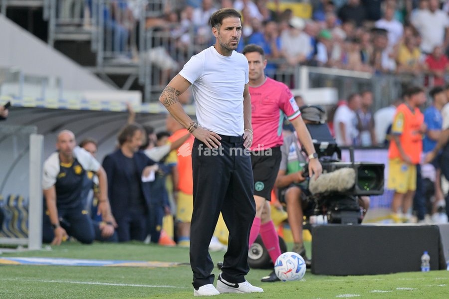 Cesc Fabregas head coach of Como during the match of Serie A Enilive Football Match between Frosinone vs Como at the Benito Stirpe Stadium on 20 September 2026 in Frosinone, Lazio. Frosinone vs Como 2-0