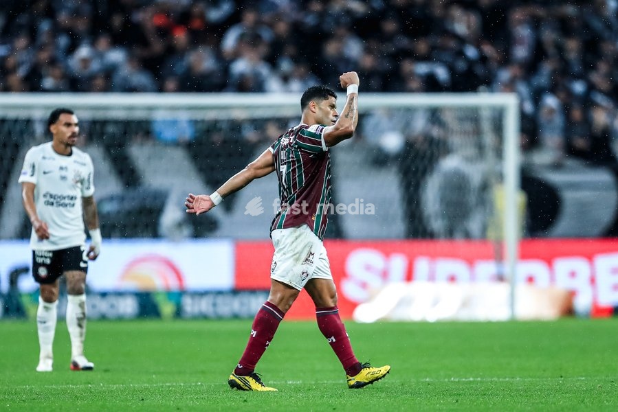 September 20, 2026, São Paulo, São Paulo, Brazil: SÃO PAULO (SP), BRAZIL – SEPTEMBER 20: Fluminense player Hulk celebrates his goal during the match between Corinthians and Fluminense, part of the 2026 Brazilian Championship, at Neo Química Arena in São Paulo (SP), Brazil, on Sunday, September 20,…