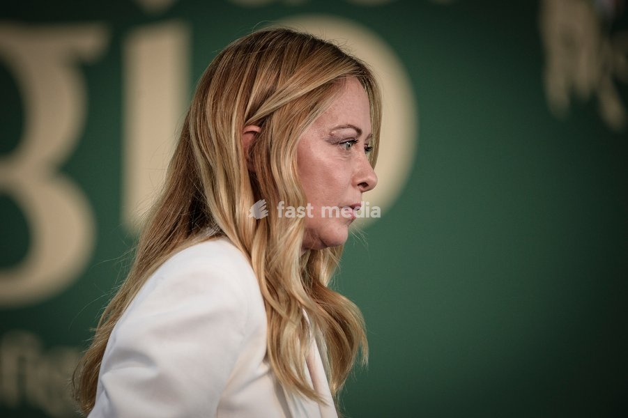 Italy, Rome, 20 September, 2026 : Fenix, meeting of 'Gioventu' Nazionale', youth organization of Fratelli d'Italia. Pictured : Premier Giorgfia Meloni