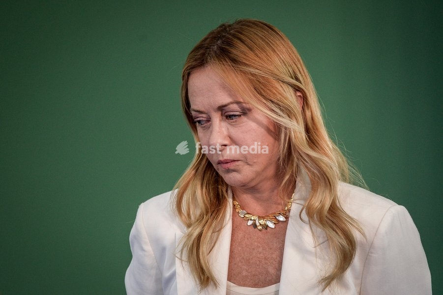 Italy, Rome, 20 September, 2026 : Fenix, meeting of 'Gioventu' Nazionale', youth organization of Fratelli d'Italia. Pictured : Premier Giorgfia Meloni