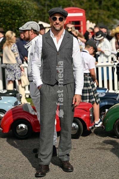 Jenson Button on day two of Goodwood Revival presented by Dunlop at the Goodwood Motor Circuit in Chichester, West Sussex. Picture date: Saturday September 19, 2026. This year's Revival is bringing La Dolce Vita to life with a track parade of over 300 Vespas and vintage scooters, a celebration of…