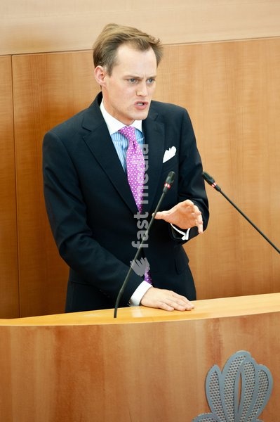Gilles Verstraeten pictured during a plenary session of the Brussels Parliament in Brussels, Saturday 20 September 2025. Today is the so-called Rentree, the first plenary session after the summer holidays