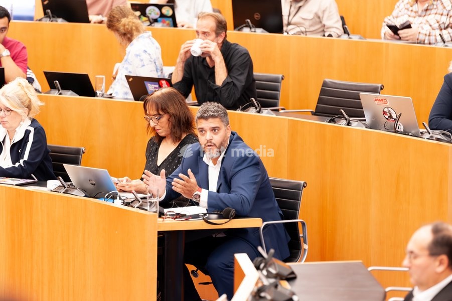 PS Jamal Ikazban pictured during a plenary session of the Brussels Parliament in Brussels, Saturday 20 September 2025. Today is the so-called Rentree, the first plenary session after the summer holidays