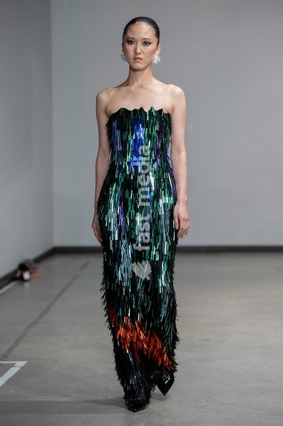 A model walks the runway during the Onalaja Spring Summer 2027 show at London Fashion Week, London, UK, 17 September 2026