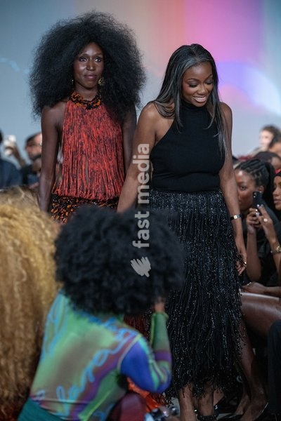 Kanyinsola Onalaja walks the runway during the Onalaja Spring Summer 2027 show at London Fashion Week, London, UK, 17 September 2026