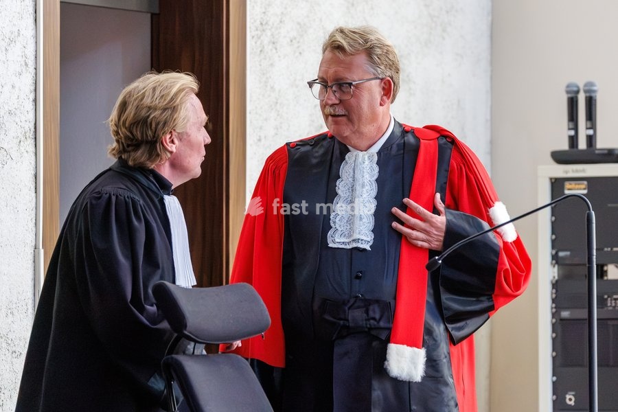 Public Prosecutor Serge Malefason pictured during the composition of the jury for the trial of C. Vanhaverbeke (48), who is facing charges of double murder and attempted murder, before the Assize Court of West-Flanders Province in Brugge, on Monday 21 September 2026