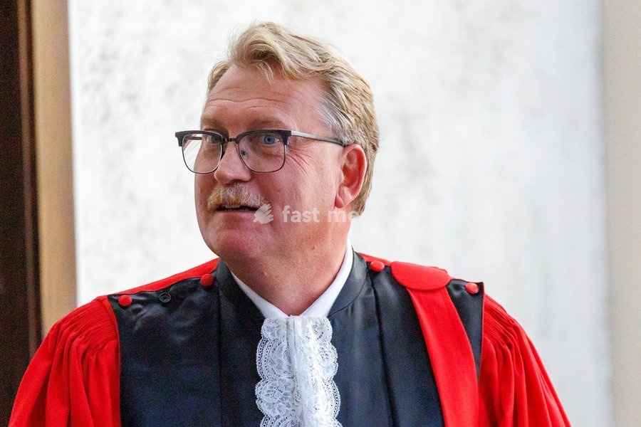 Public Prosecutor Serge Malefason pictured during the composition of the jury for the trial of C. Vanhaverbeke (48), who is facing charges of double murder and attempted murder, before the Assize Court of West-Flanders Province in Brugge, on Monday 21 September 2026