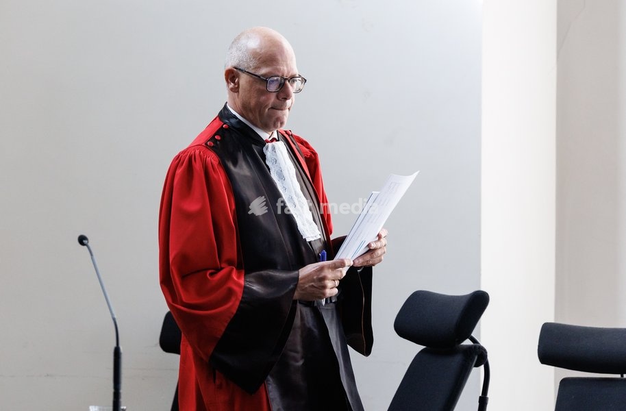 chairman of the court Willem De Pauw pictured during the composition of the jury for the trial of C. Vanhaverbeke (48), who is facing charges of double murder and attempted murder, before the Assize Court of West-Flanders Province in Brugge, on Monday 21 September 2026